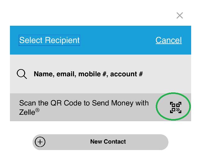 Zelle Scan to Send